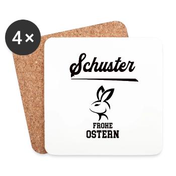 Schuster Ostern Geschenk Schusterei Meister Azubi - Untersetzer (4er-Set) - Weiß - Vorne