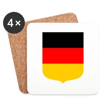 Allemagne - Dessous de verre (lot de 4) - blanc - Devant