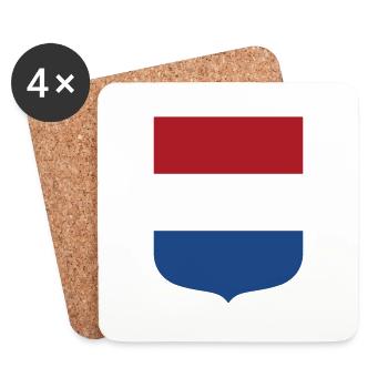 Pays-Bas - Dessous de verre (lot de 4) - blanc - Devant