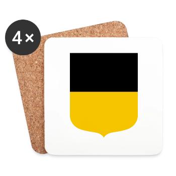 Bade-Wurtemberg - Dessous de verre (lot de 4) - blanc - Devant