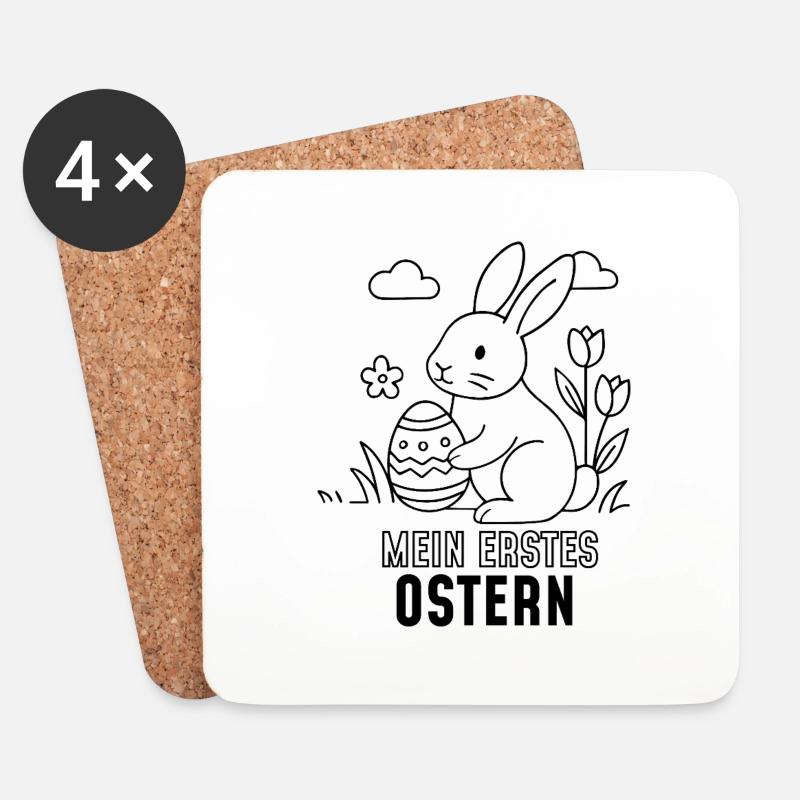 My first Easter - Coasters (set of 4) - white