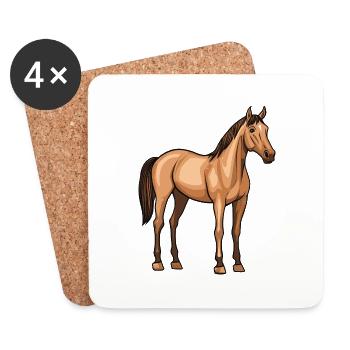 Horse - Coasters (set of 4) - white - Front