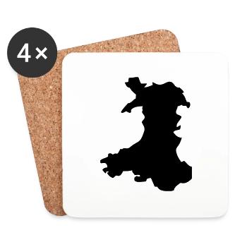 Wales - Coasters (set of 4) - white - Front