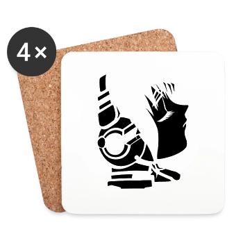 future_sound - Coasters (set of 4) - white - Front