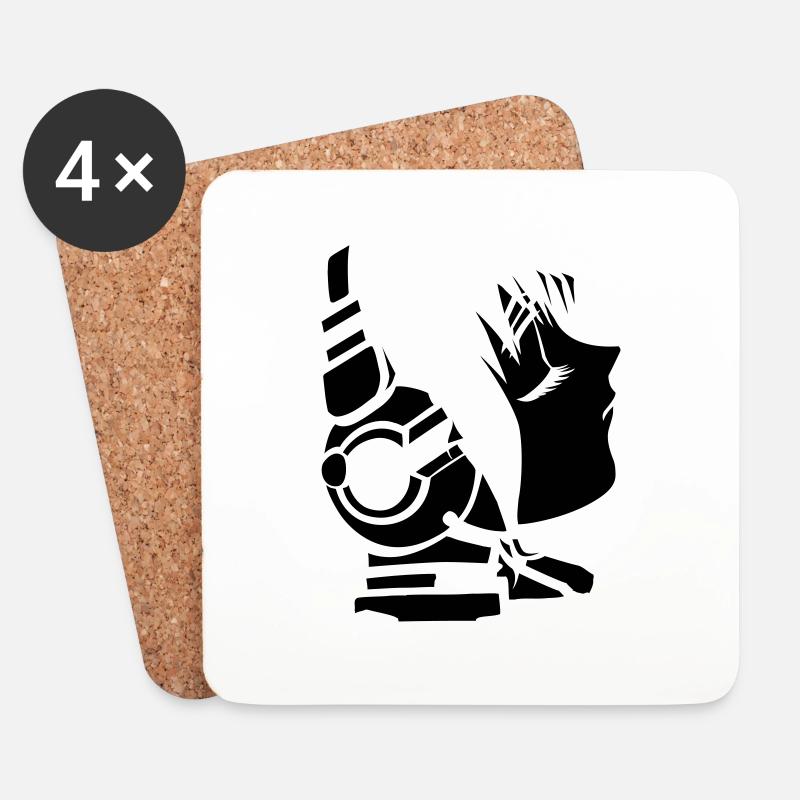 future_sound - Coasters (set of 4) - white