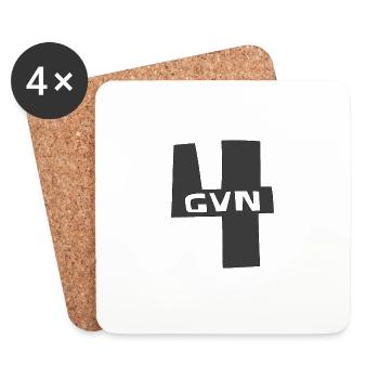 Christliches Design 4GVN - Untersetzer (4er-Set) - Weiß - Vorne