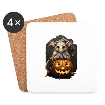 Mouse Halloween - Coasters (set of 4) - white - Front