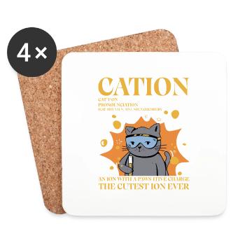Cation - Coasters (set of 4) - white - Front