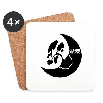 bonsai yamadori bonsaishow bonsaigarten - Coasters (set of 4) - white - Front