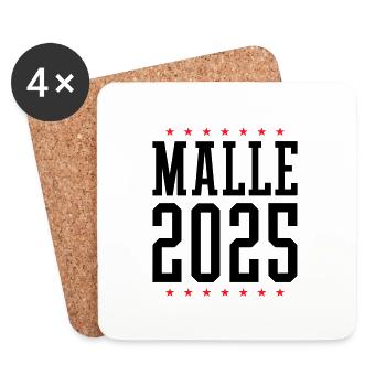 Malle 2025 Majorque - Dessous de verre (lot de 4) - blanc - Devant