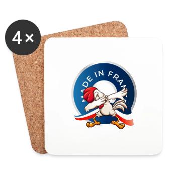 MADE IN FRANCE - Dessous de verre (lot de 4) - blanc - Devant