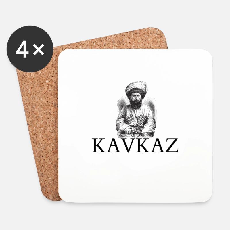 KAVKAZ - Untersetzer (4er-Set) - Weiß