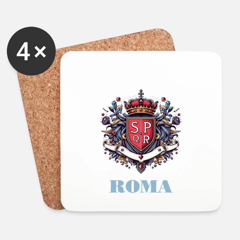 Roma - Untersetzer (4er-Set) - Weiß