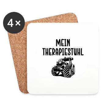 Landwirt Bauer Farmer - Untersetzer (4er-Set) - Weiß - Vorne