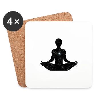 Starseed Meditation - Coasters (set of 4) - white - Front