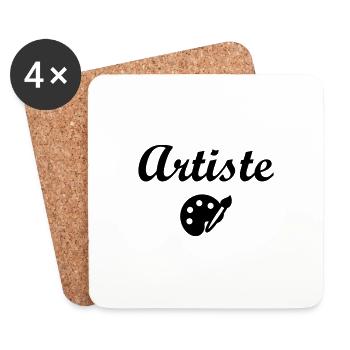 Artist - Art - Coasters (set of 4) - white - Front