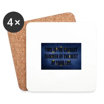 Environmental protection standards - Coasters (set of 4) - white - Front