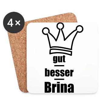 Brina - Untersetzer (4er-Set) - Weiß - Vorne