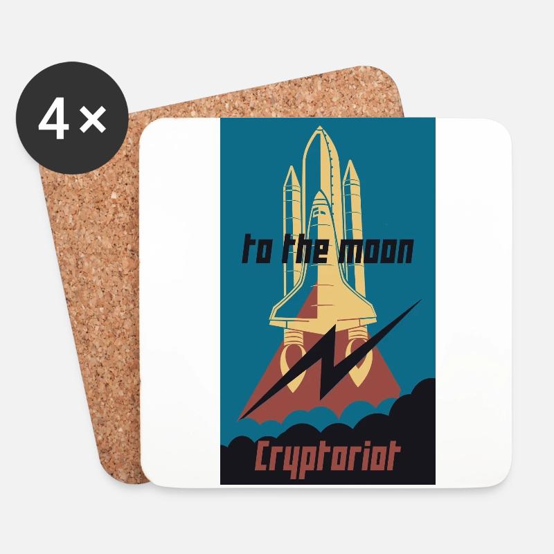 Cryptoriot - Untersetzer (4er-Set) - Weiß
