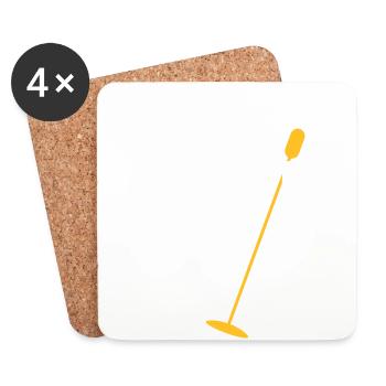 Pop star - Dessous de verre (lot de 4) - blanc - Devant