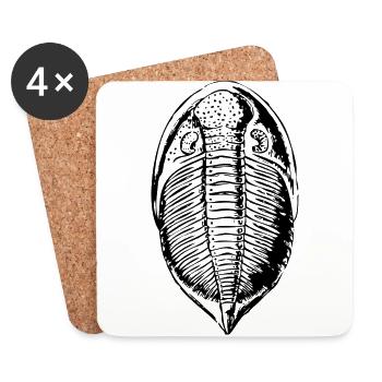 Fossil - Untersetzer (4er-Set) - Weiß - Vorne