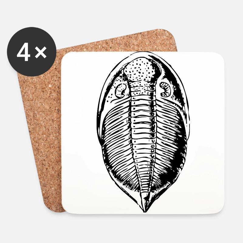 fossil - Coasters (set of 4) - white