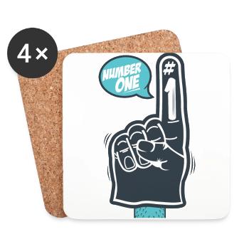 HAND - Untersetzer (4er-Set) - Weiß - Vorne