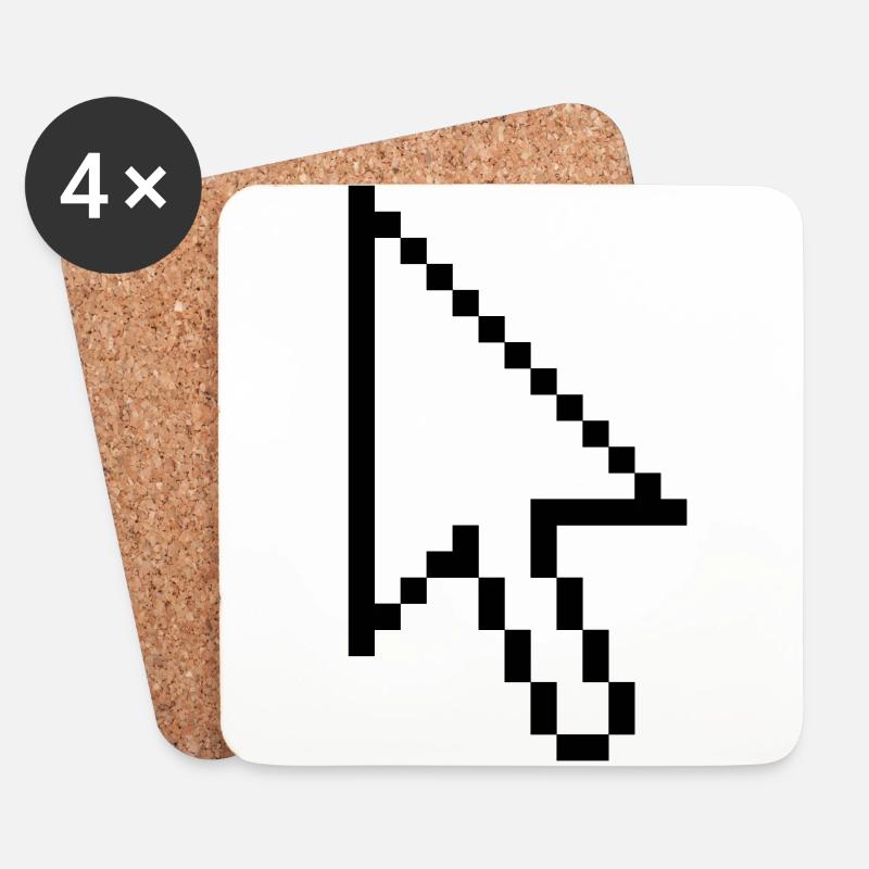 Mouse cursor - Coasters (set of 4) - white