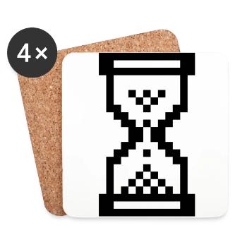 Hourglass cursor - Coasters (set of 4) - white - Front