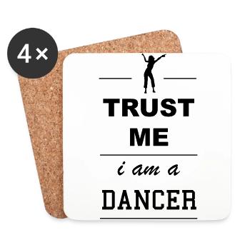 Trust me I´m a Dancer 1c - Untersetzer (4er-Set) - Weiß - Vorne