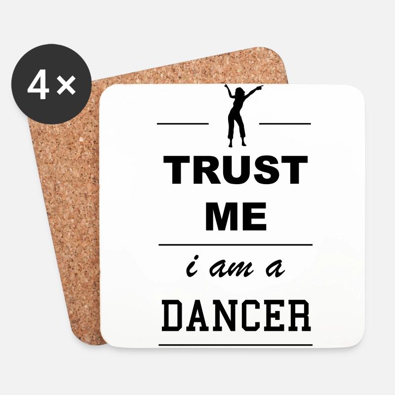 Trust me I´m a Dancer 1c - Untersetzer (4er-Set) - Weiß