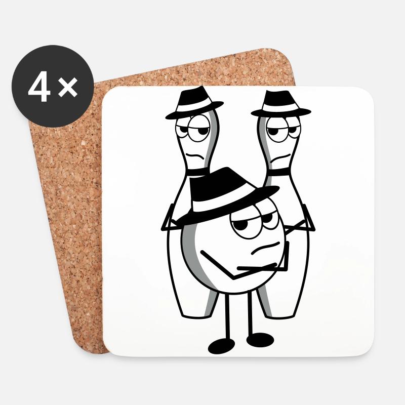 mafia - Untersetzer (4er-Set) - Weiß