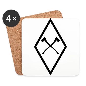 Nature Son Logo - Coasters (set of 4) - white - Front
