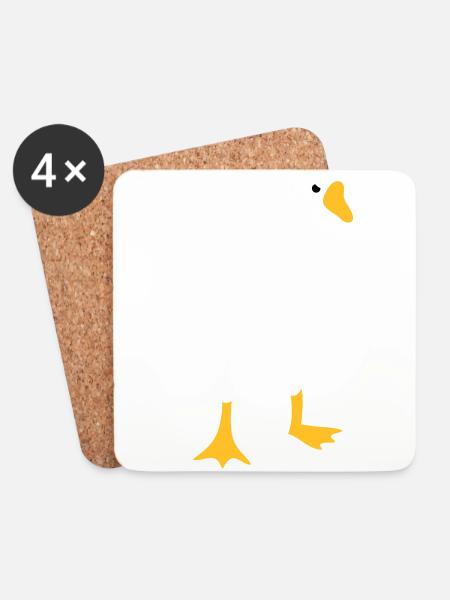 Sehr böse weiße Gans - Untersetzer (4er-Set) - Weiß
