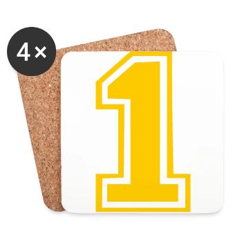 1 - Untersetzer (4er-Set) - Weiß - Vorne