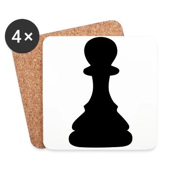 schach bauer - Untersetzer (4er-Set) - Weiß - Vorne