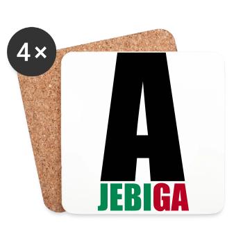 A JEBI GA - Untersetzer (4er-Set) - Weiß - Vorne