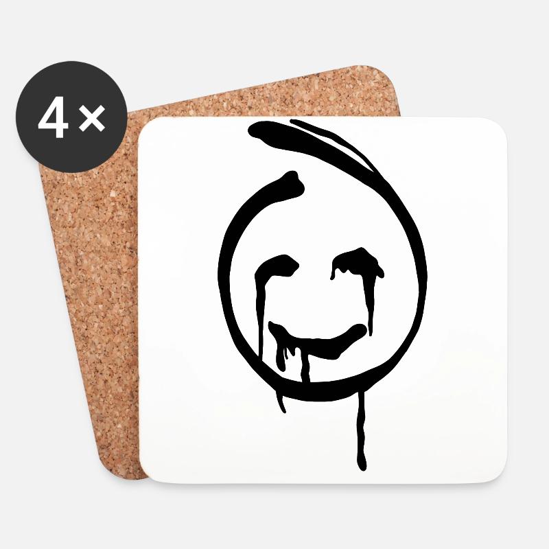 Smile Spray Cool - Untersetzer (4er-Set) - Weiß