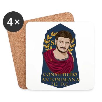 Edict of Caracalla - Coasters (set of 4) - white - Front