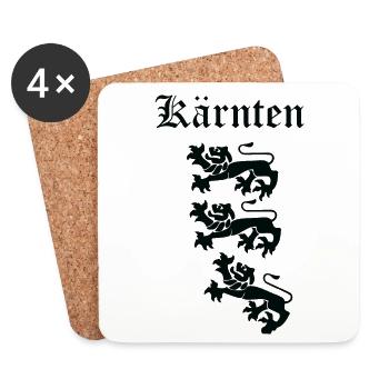 Carinthie - Dessous de verre (lot de 4) - blanc - Devant