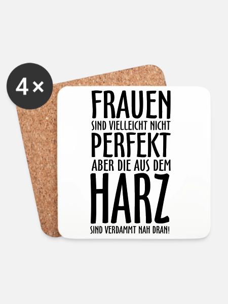 Frauen aus dem Harz - Untersetzer (4er-Set) - Weiß