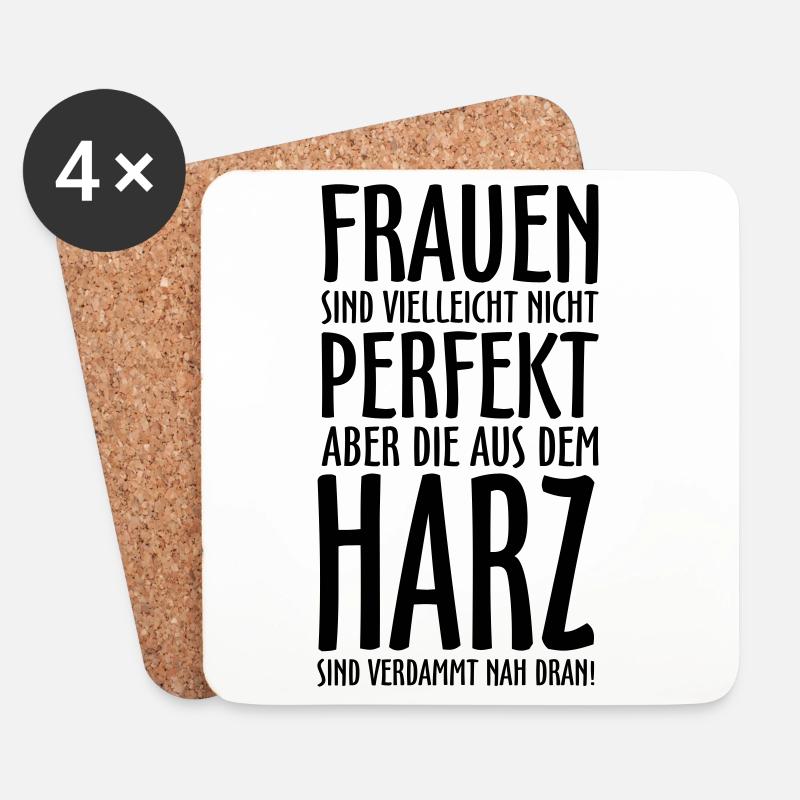 Frauen aus dem Harz - Untersetzer (4er-Set) - Weiß