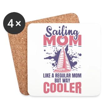 Sailor Mom - Coasters (set of 4) - white - Front