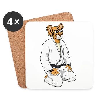 Be a Tiger - Coasters (set of 4) - white - Front