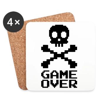 Endgame (Black) - Coasters (set of 4) - white - Front