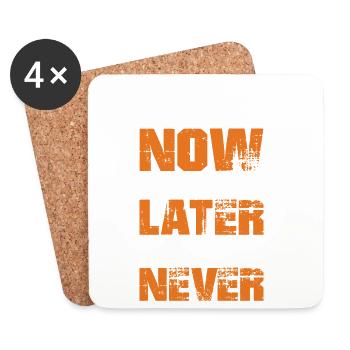 Do It Now - Motivational Gift Idea for Body Builde - Coasters (set of 4) - white - Front
