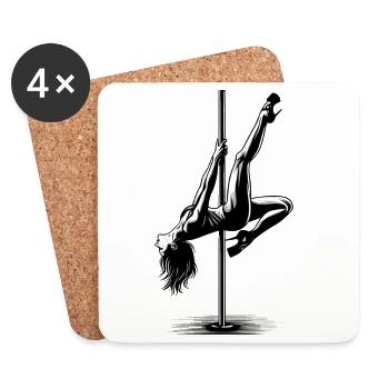 Pole Dance Ultimate Body Control Gift - Coasters (set of 4) - white - Front