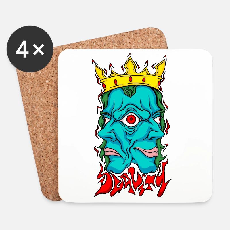 Duality II - Coasters (set of 4) - white