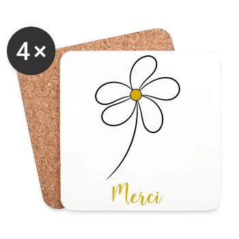 MISTRESS. THANK YOU. THANK YOU MISTRESS. MISTRESS - Coasters (set of 4) - white - Front