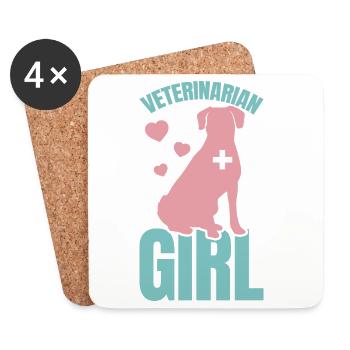 Vet - Coasters (set of 4) - white - Front